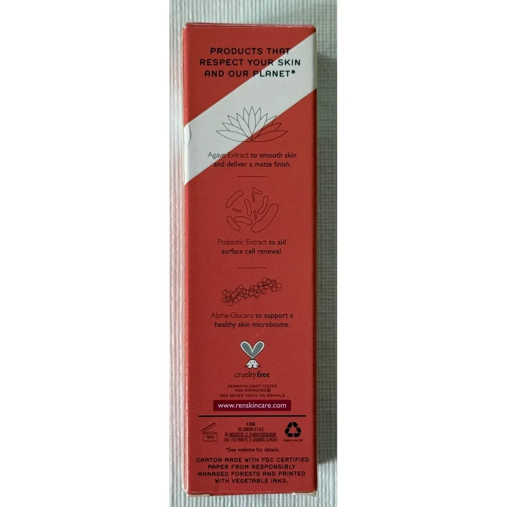 REN Clean Skincare Perfect Canvas Clean Primer Silicone Free 1.02 fl‎ oz Women